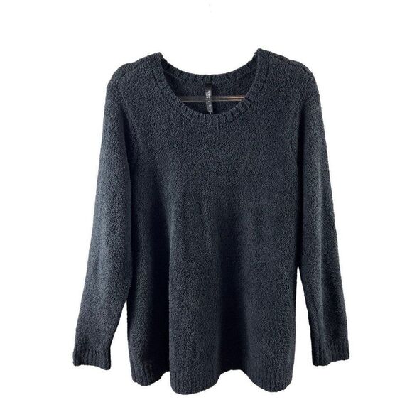 torrid Sweaters - Torrid Sleep Chenille Crew Neck Plush Pullover Sweater Size 1X Charcoal Gray